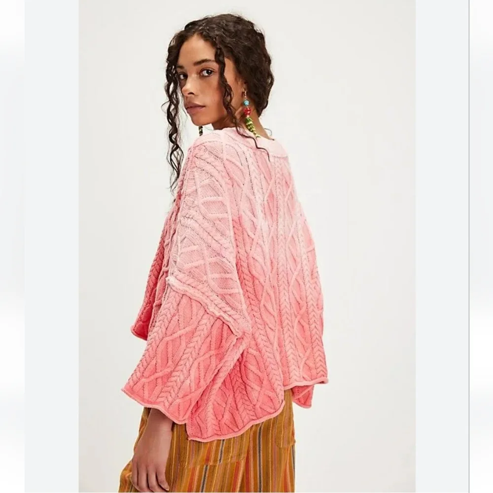 New Free People Washed Ashore Sweater Chelsea Pacifica.‎